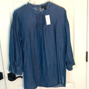 NWT Banana Republic long sleeve denim top